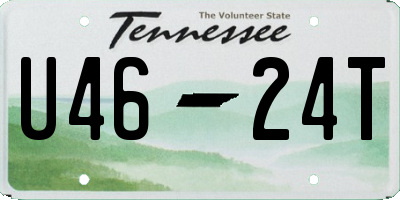 TN license plate U4624T