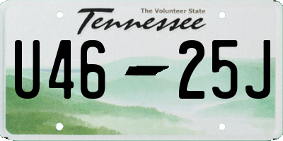 TN license plate U4625J