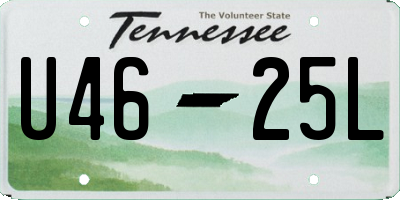 TN license plate U4625L