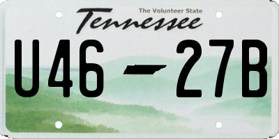 TN license plate U4627B