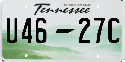 TN license plate U4627C