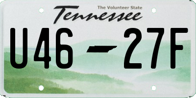 TN license plate U4627F