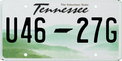 TN license plate U4627G