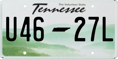 TN license plate U4627L