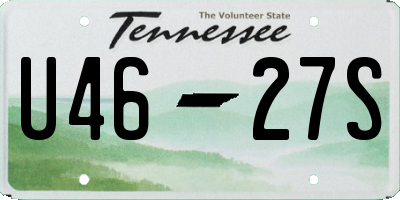TN license plate U4627S