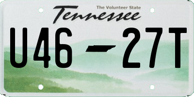 TN license plate U4627T