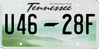 TN license plate U4628F