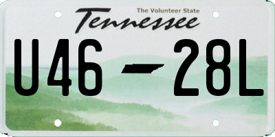 TN license plate U4628L
