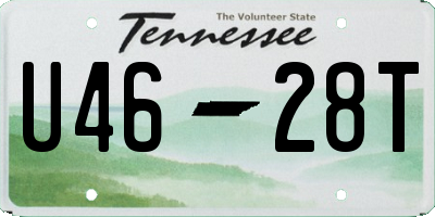 TN license plate U4628T