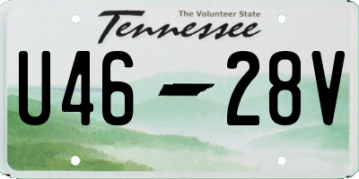 TN license plate U4628V