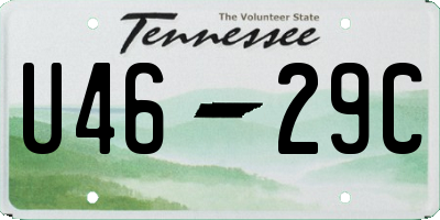TN license plate U4629C