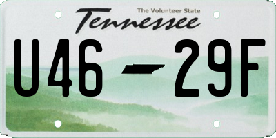 TN license plate U4629F