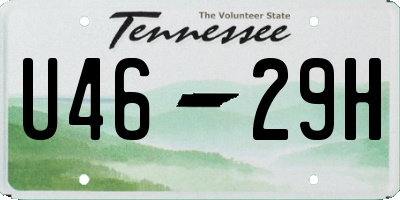 TN license plate U4629H