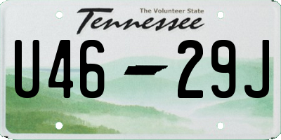 TN license plate U4629J