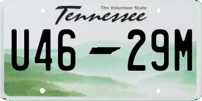 TN license plate U4629M