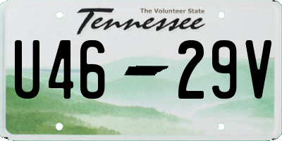 TN license plate U4629V