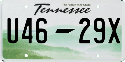 TN license plate U4629X