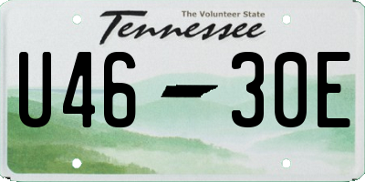 TN license plate U4630E
