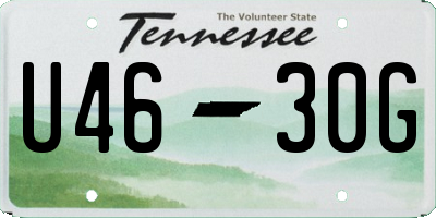TN license plate U4630G