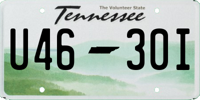 TN license plate U4630I