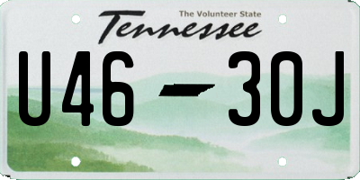 TN license plate U4630J