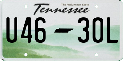 TN license plate U4630L