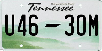 TN license plate U4630M