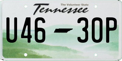 TN license plate U4630P