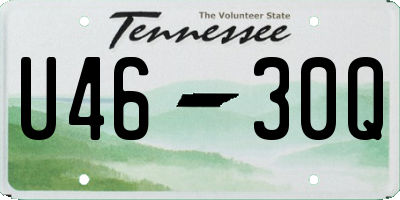TN license plate U4630Q