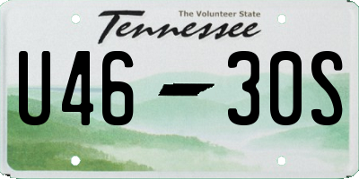 TN license plate U4630S