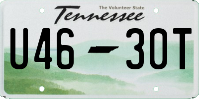 TN license plate U4630T