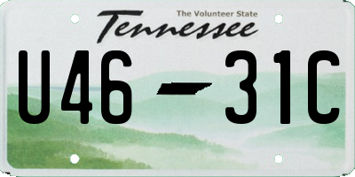TN license plate U4631C