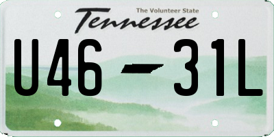 TN license plate U4631L