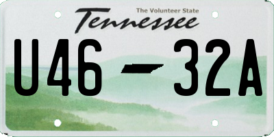 TN license plate U4632A