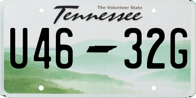 TN license plate U4632G