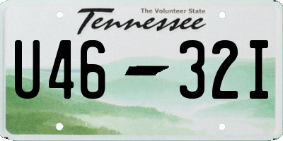 TN license plate U4632I
