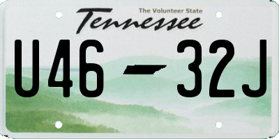 TN license plate U4632J