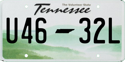 TN license plate U4632L