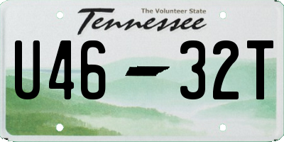 TN license plate U4632T
