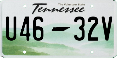 TN license plate U4632V