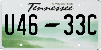 TN license plate U4633C