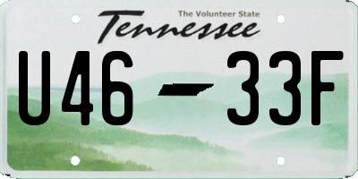 TN license plate U4633F