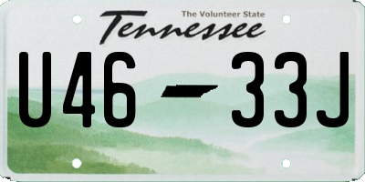 TN license plate U4633J
