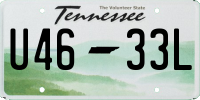 TN license plate U4633L