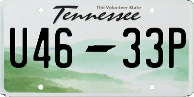 TN license plate U4633P