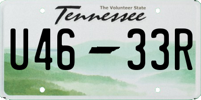 TN license plate U4633R