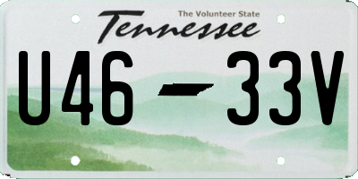 TN license plate U4633V