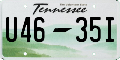 TN license plate U4635I