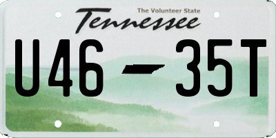 TN license plate U4635T
