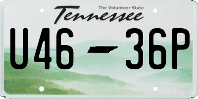 TN license plate U4636P